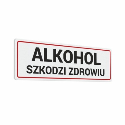 Alkohol Szkodzi Zdrowiu - naklejka 6.7x20