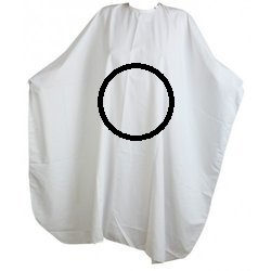 kadernícky plášť dlhý s logom biela