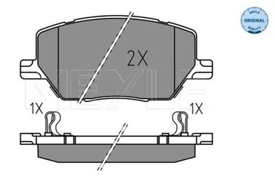 MEYLE ZAPATAS DE FRENADO JEEP P. COMPASS/RENEGADE 1,0-2,0 CRD 4X4 14-  