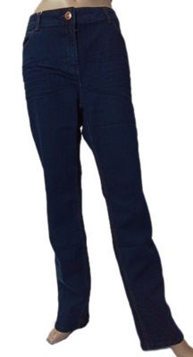 Granatowe spodnie jeansowe regular Cecil 34/32