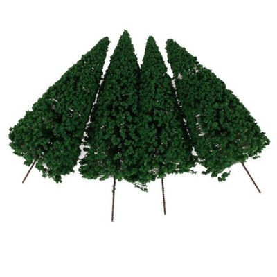 10XDark Cedar Trees Train Railway Diorama Sceneria