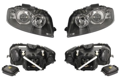 Фара фара audi a3 8p 03-08 ксенон левый правый tyc фото №1