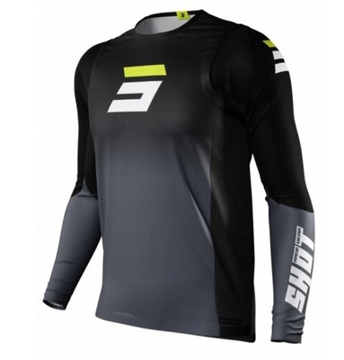 KOSZULKA motocrossowa SHOT GRADIENT black-grey XL