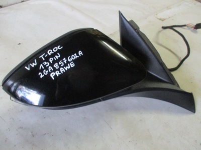 Зеркало правое vw t-roc 13 pin europa 17r- 2ga857602a фото №1