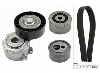 Ремінь клиновий багатореберний набір citroen xsara фото №1