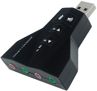 KARTA DŹWIĘKOWA MUZYCZNA USB VIRTUAL 7.1CH AK103D