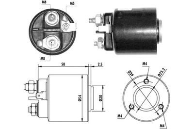 MAGNETI MARELLI ВКЛЮЧЯТЕЛЬ ЭЛЕКТРОМАГНИТНОЕ СТАРТЕРА 