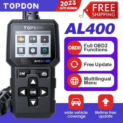 TOPDON ARTLINK AL400 KRUMPLIARATIS KODOW BLEDOW AUTOMOBILIO 