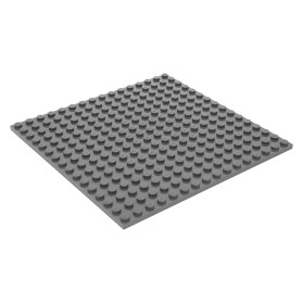 LEGO ELEMENT PŁYTKA 16x16 C. SZARY DBG 91405