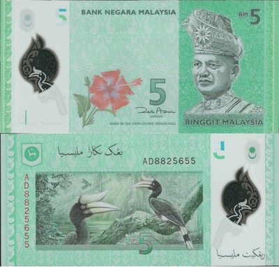 Malezja 2012 - 5 Ringgit - P-52 UNC - Polymer