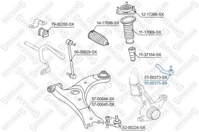 KOŃCÓWKA DRĄŻKA TOYOTA AVENSIS 08-18