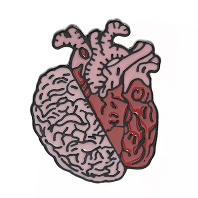 PINETS przypinka Serce Mózg Narząd pin Grafika