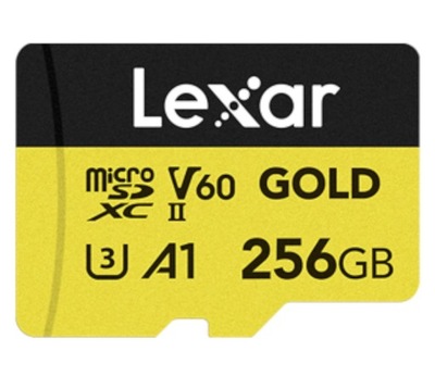 Lexar 256GB microSDXC Professional GOLD UHS-II U3 V60