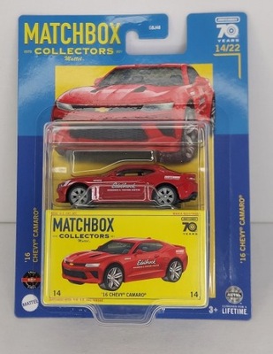 Matchbox 1:64 MB Collectors - Chevrolet Camaro 2016 red