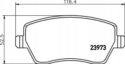 КОЛОДКИ HAM MINTEX MDB2595 NISSAN MICRA III 1.0-1.4