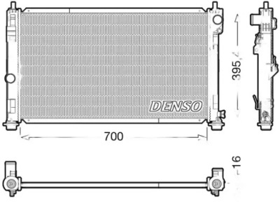 Denso drm06039 радиатор, система охлаждение двигателя фото №1