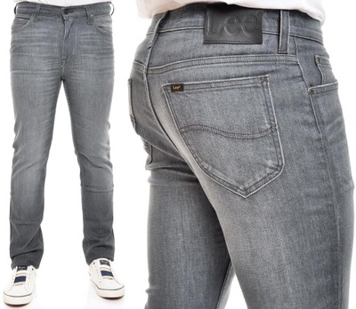 LEE spodnie GREY slim jeans RIDER _ W26 L32