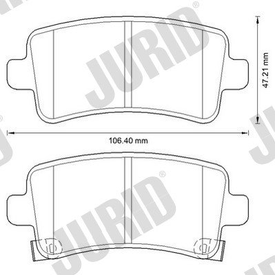 КОЛОДКИ ГАЛЬМІВНІ ЗАД JURID 573313J