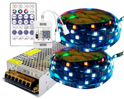 Zestaw taśma LED cyfrowa RGB WiFi muzyczna RGB 10m