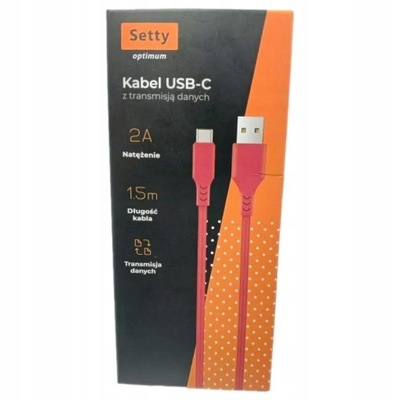 KABEL USB-C 1.5 M 2 A Setty