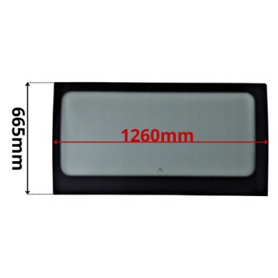 Скло бічна ліва citroen jumper ii 2 1260x665 06- 0385 фото №1