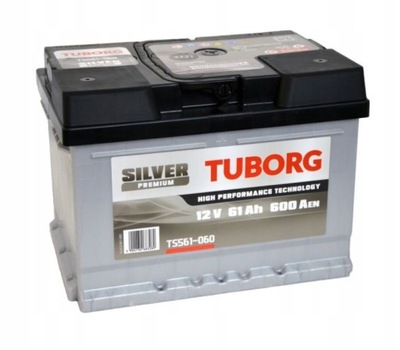 Аккумулятор tuborg ts561-060 61ah 600a r+ фото №1