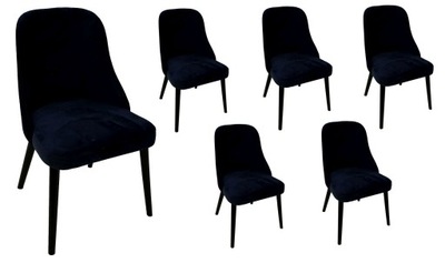 6 efektownych krzeseł, tapicerowane krzesła