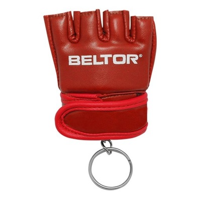 BELTOR BRELOK REKAWICA MMA RED CZERWONA BRELOCZEK DO SMYCZY DO KLUCZY