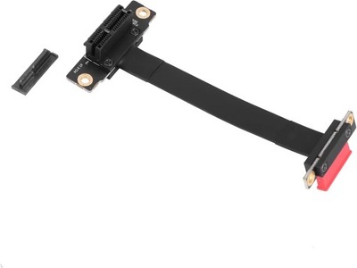 Taśma Riser kątowy PCI-E PCIE PCI Express 1x - 1x 20cm 2x kąty gniazdo wtyk