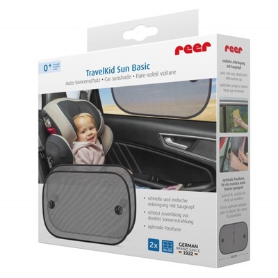 REER TRAVELKID SUN ANTISOLAR PROTECCIÓN DE AUTOMÓVIL 2 PIEZAS AL PRZYSSAWKI  