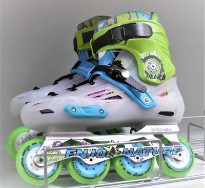 Rolki slalomowe jazdy freestyle ABEC7 Chrome r. 42