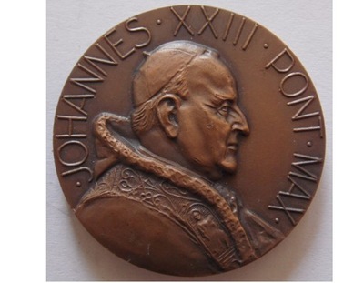 PAPIEŻ JAN XXIII WATYKAN MEDAL W BRĄZIE STAN I