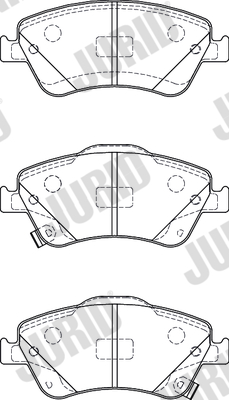 КОЛОДКИ ТОРМОЗНЫЕ ПЕРЕД JURID 572524J
