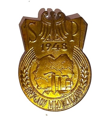 ODZNAKA SŁUŻBA POLSCE 1948 BRYGADY MŁODZIEŻOWE