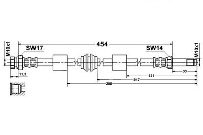 CABLE DE FRENADO ELAST. FORD GALAXY SEAT ALHAMBRA  