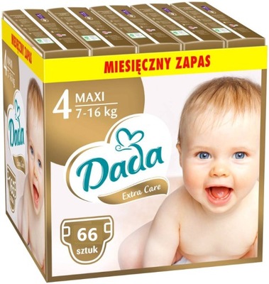 Pieluszki Dada Extra Care Rozmiar 4 66 szt.