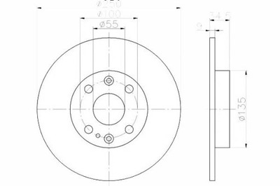 DISKAI STABDŽIŲ 2 ШТ. MAZDA GAL. 323 89-94 MX-3 MX- 