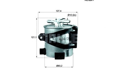 Knecht фільтр пального renault grand scenic ii grand фото №1