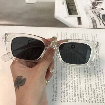 Nowe Retro małe okulary przeciwsłoneczne z kwadr