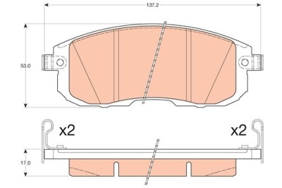 TRW GDB3616 КОЛОДКИ ТОРМОЗНЫЕ