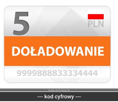 Doładowanie Orange 5zł