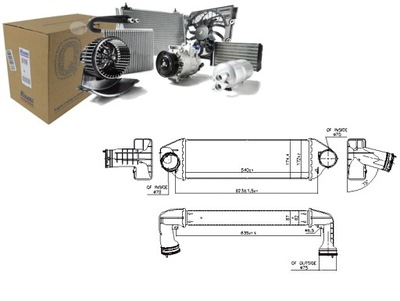 ИНТЕРКУЛЕР BMW X3 E83 3.0D 09.06-08.11 NISSENS