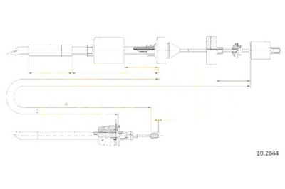 Cofle трос сцепления nissan kubistar 1.5 dci x76 фото №1