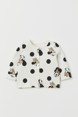 H&M ŚLICZNY KARDIGAN MYSZKA MINNIE 80