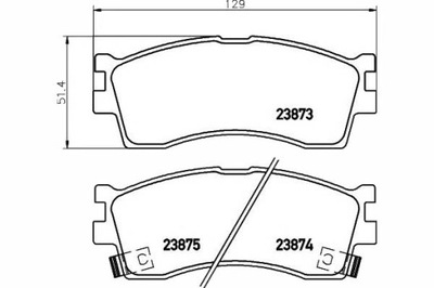 Textar тормозные колодки тормозные kia перед clarus ii shuma фото №1