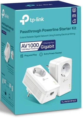 Transmiter sieciowy TP-Link TL-PA7017P KIT 1000Mb/s zestaw Power Line