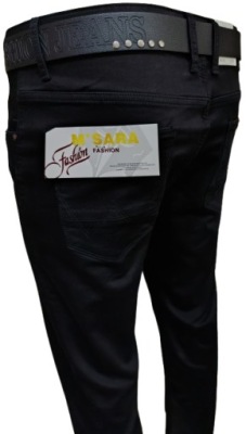 MĘSKIE SPODNIE JEANSY CZARNE M^SARA JEANS W36 L33