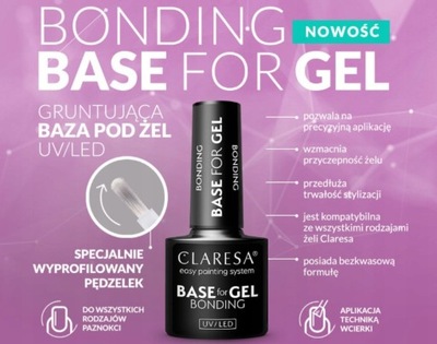 CLARESA BONDING BASE FOR GEL BAZA POD ŻEL BAZA GRUNTUJĄCA