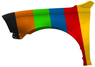 Крыло левый do skoda octavia 2 ii 04-08 9102 lf7t фото №1