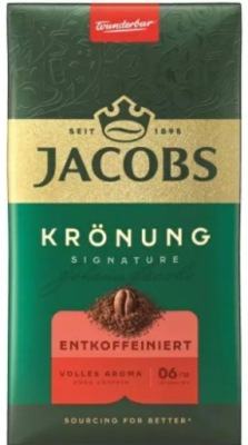 Jacobs kronung bezkofeiny 500g mielona
